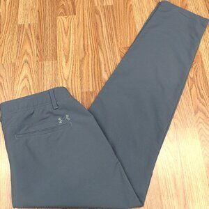36x34 UNDER ARMOUR REGULAR FIT GOLF PANTS NYLON/POLY/SPANDEX GRAY Sz 36W x 34L